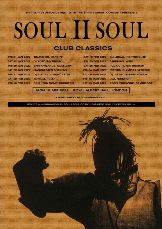 Soul II Soul announce rescheduled 2022 tour dates Classic Pop Magazine