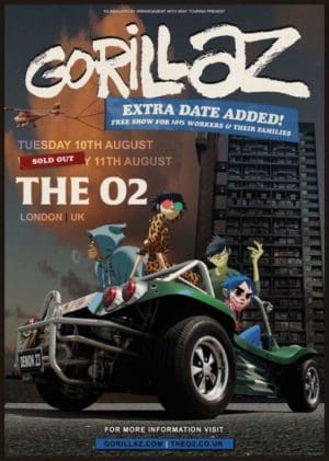 Gorillaz free show