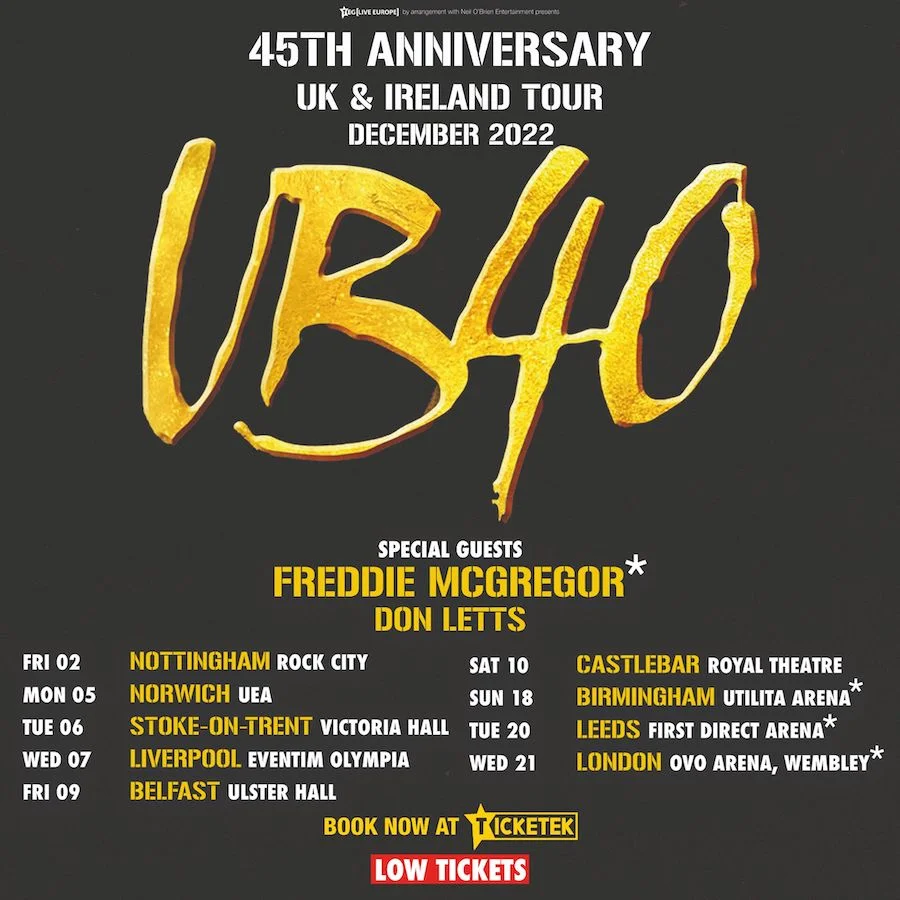 UB40 45th anniversary