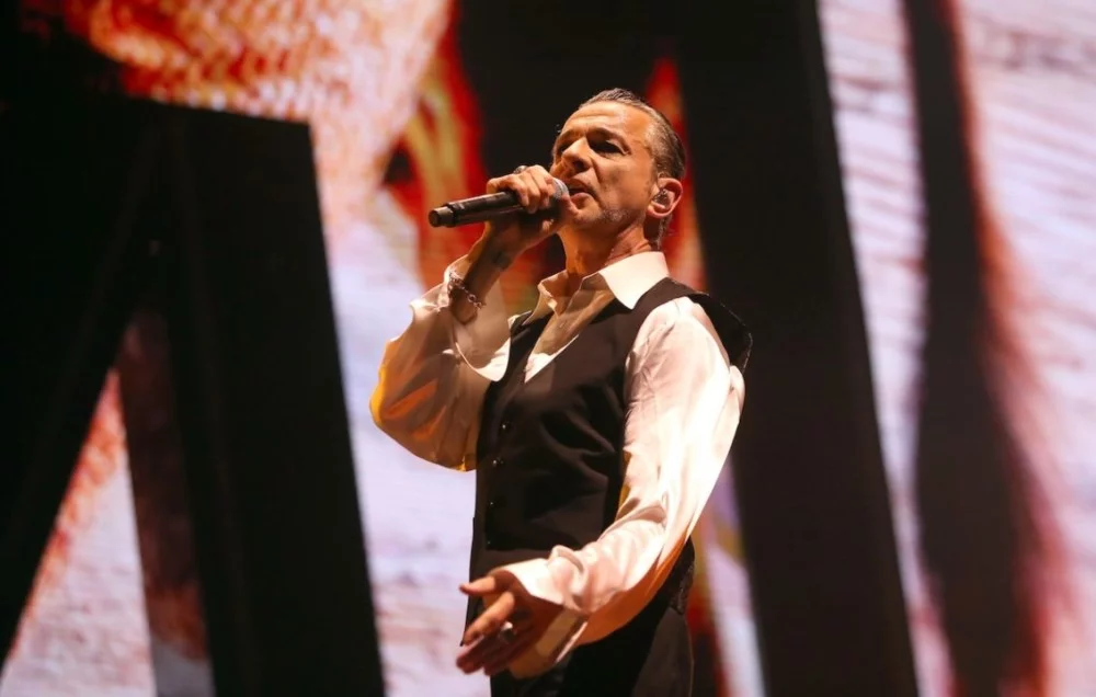 LONDON, ENGLAND - Dave Gahan of Depeche Mode performs at The O2 Arena on January 22, 2024 in London, England. (Photo by Chiaki Nozu/WireImage)