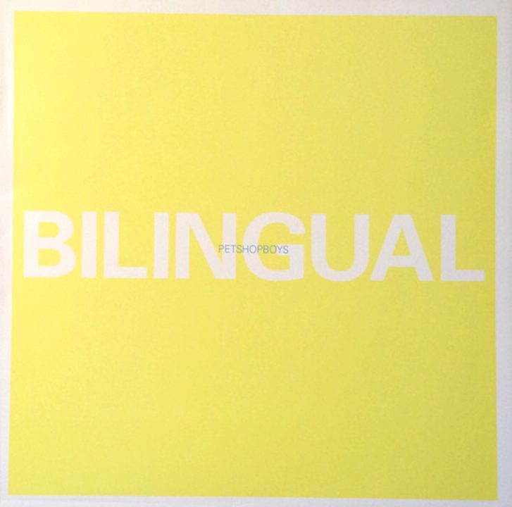 Pet Shop Boys’ Bilingual yellow album cover