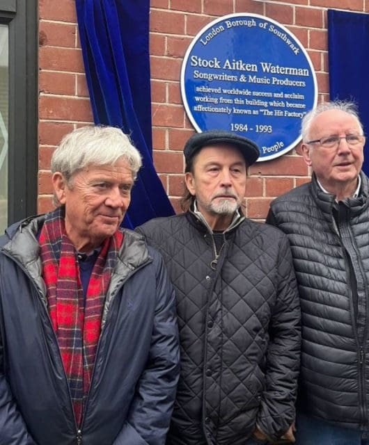 tock Aitken & Waterman awarded a blue plaque at London studios